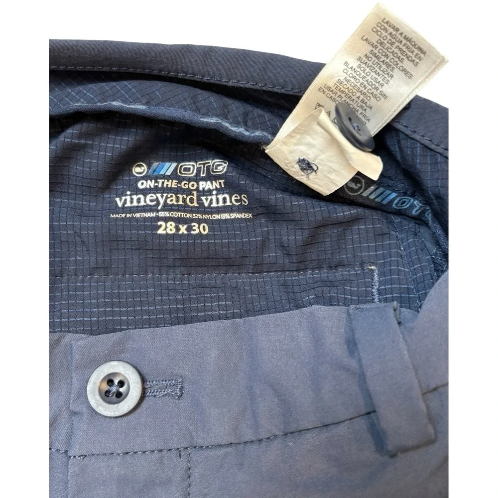 Vineyard Vines On The Go Shorts Men's 28‎ Blue Performance Chino Stretch Pockets